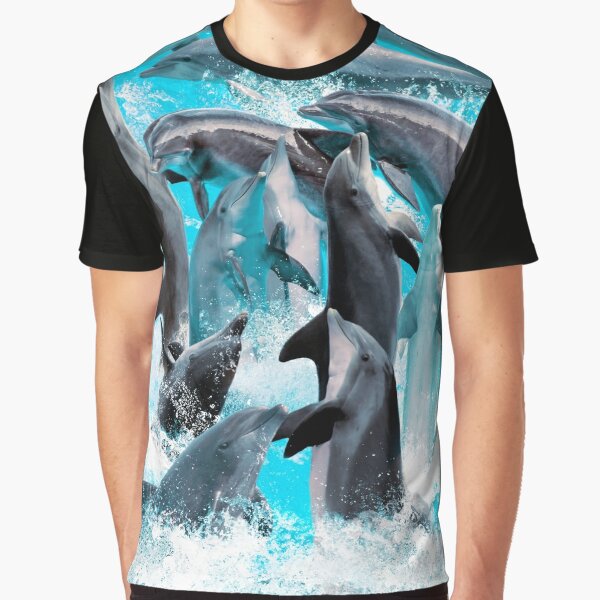 Three Dolphins Graphic T-Shirt for Sale by Carol Cavalaris