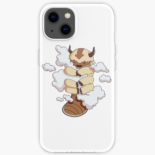 Appa Cuddling Clouds (avatar the last airbender) iPhone Soft Case