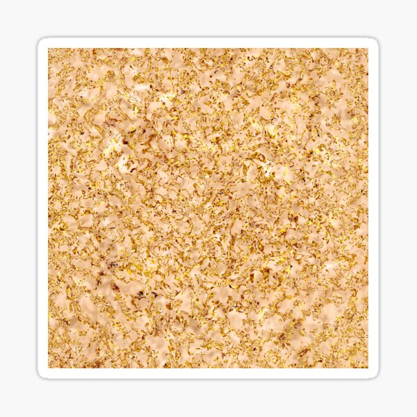 107. Peach Stone in Golden Lace Sticker