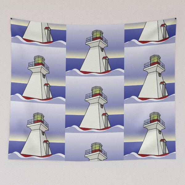 Item preview, Lighthouse Sea Scene designed and sold by oursunnycdays.