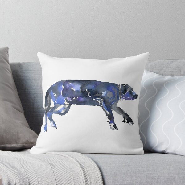 Item preview, Sleeping black labrador dog watercolor painting designed and sold by hlclarkillo.