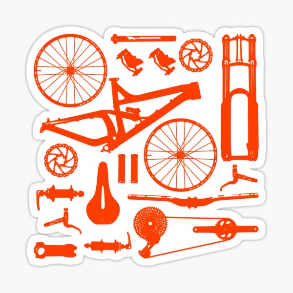 Lot de 50 stickers autocollants thème cyclisme, vélo, vélo cross