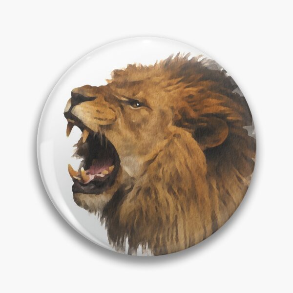 Aperçu de l'œuvre Lion, tête de lion, rugissement de lion créée et vendue par EnchantedInn.