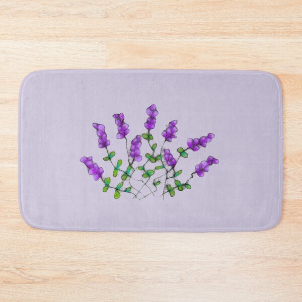 Item preview, Floral purple pattern designed and sold by cuprum.