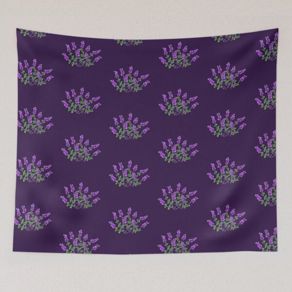 Item preview, Floral purple pattern designed and sold by cuprum.