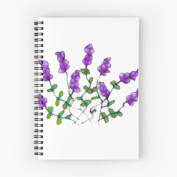 Item preview, Floral purple pattern designed and sold by cuprum.