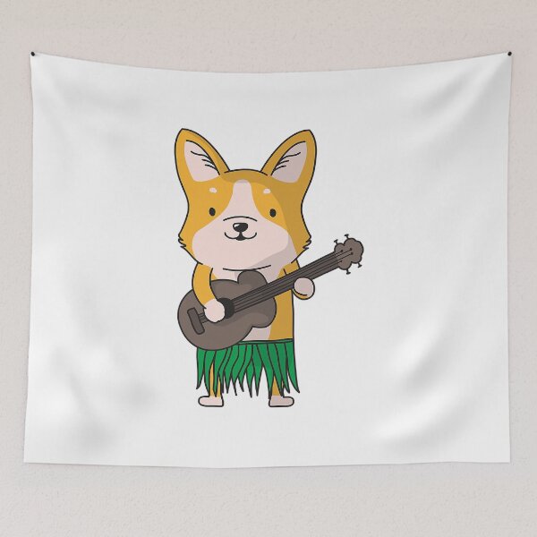 Item preview, Corgi Dog Ukulele Luau Cute Funny Hawaii Gift  designed and sold by EasterJohnson.