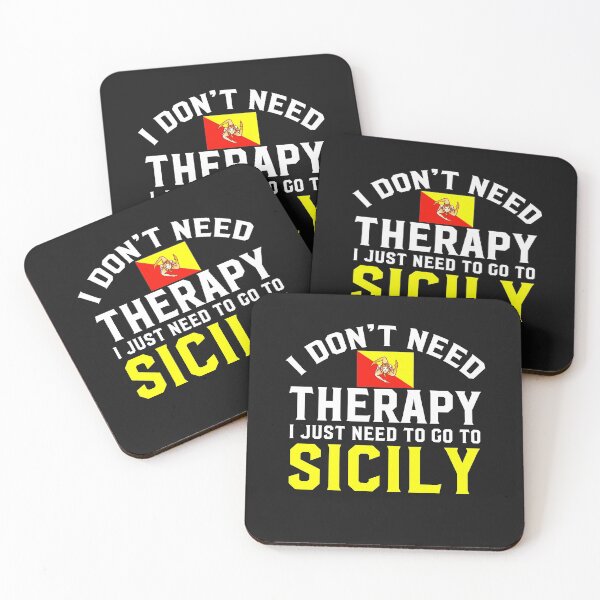 Item preview, Sicilian  Flag  I Don't Need Therapy I Just Need to Go to Sicily designed and sold by obedtheartist.