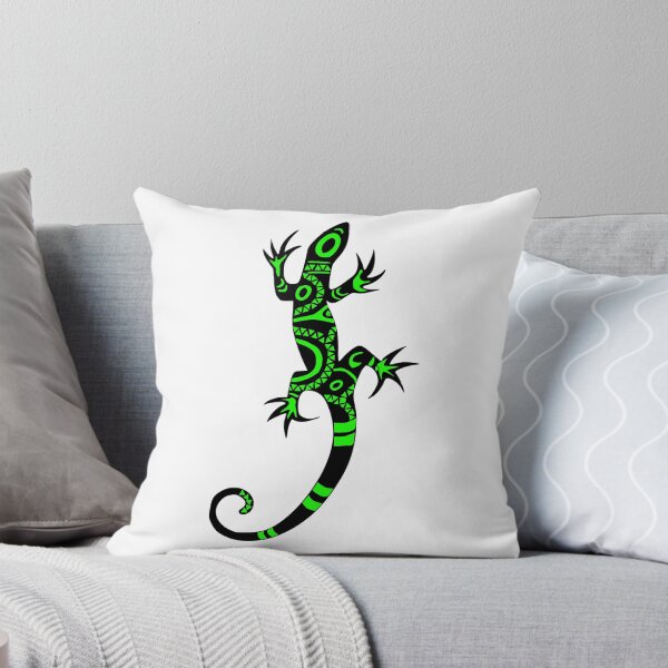 Item preview, green tribal lezard designed and sold by autrouvetout.