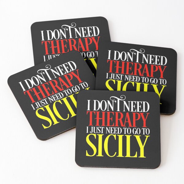 Item preview, Sicilian  Flag  I Don't Need Therapy I Just Need to Go to Sicily designed and sold by obedtheartist.