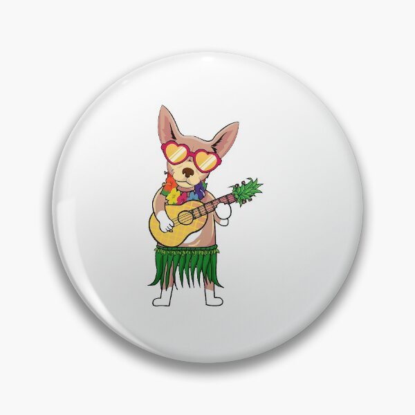 Item preview, Chihuahua Hawaiian Costume Playing Ukulele Summer designed and sold by EasterJohnson.