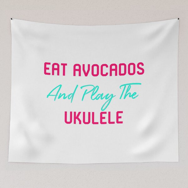 Item preview, Eat Avocados And Play The Ukulele Motivational Ukelele  designed and sold by EasterJohnson.