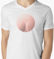 fake cleavage logo Powergirl inspired Men's V-Neck T-Shirt