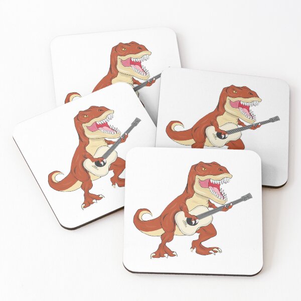 Item preview, Dinosaur Playing Ukulele Guitar Funny Kids Boys T-Rex Music  designed and sold by EasterJohnson.