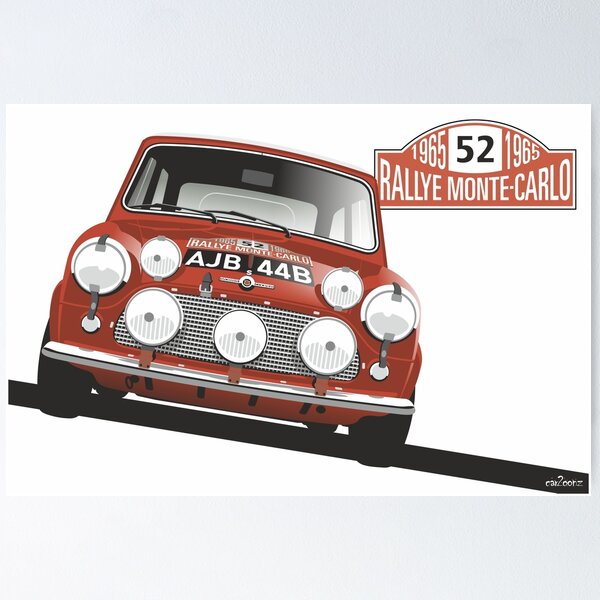 Artikel-Vorschau von 1965 Rallye Monte Carlo Gewinner, designt und verkauft von car2oonz.