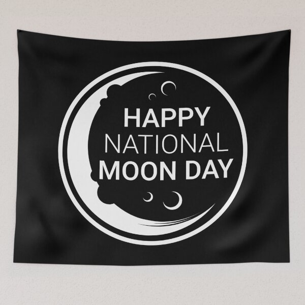 Item preview, Happy National Moon Day designed and sold by Dreaming-Anmi.