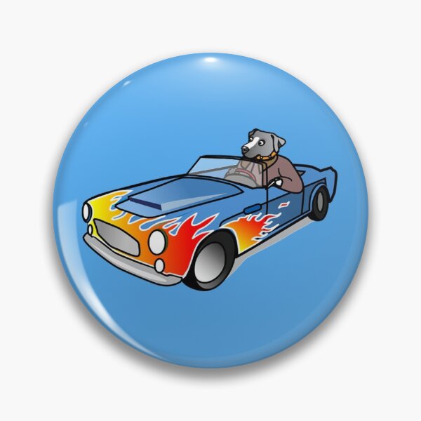 Item preview, dog in sports car designed and sold by asep08.