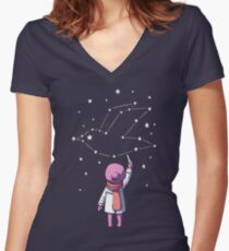 Constellation Women's Fitted V-Neck T-Shirt