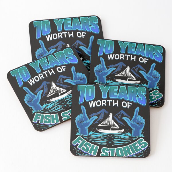 Item preview, 70Th Birthday Gift Fisherman Fishing Trip Fish Stories  designed and sold by Vanno1.