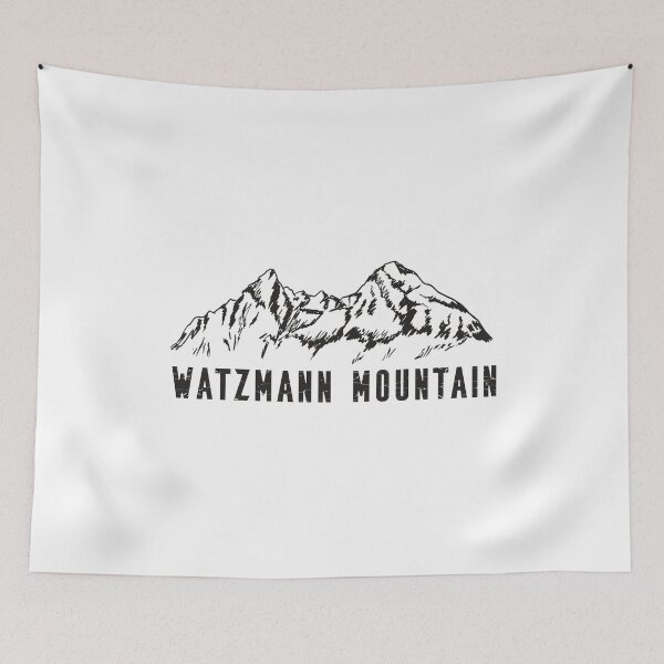 Item preview, Watzmann Mountain Mount Hiking line art sunset  designed and sold by TRIBExSPACE.