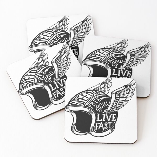 Item preview, winged motorcycle helmet sticker designed and sold by hotifroti.