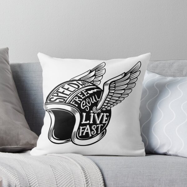 Item preview, winged motorcycle helmet sticker designed and sold by hotifroti.