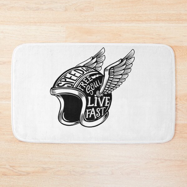 Item preview, winged motorcycle helmet sticker designed and sold by hotifroti.