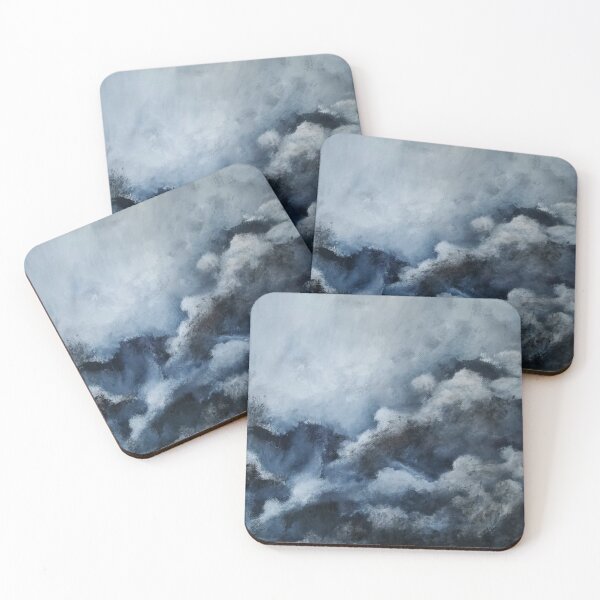 Item preview, Between the clouds-abstract acrylic painting  designed and sold by TextureTones.