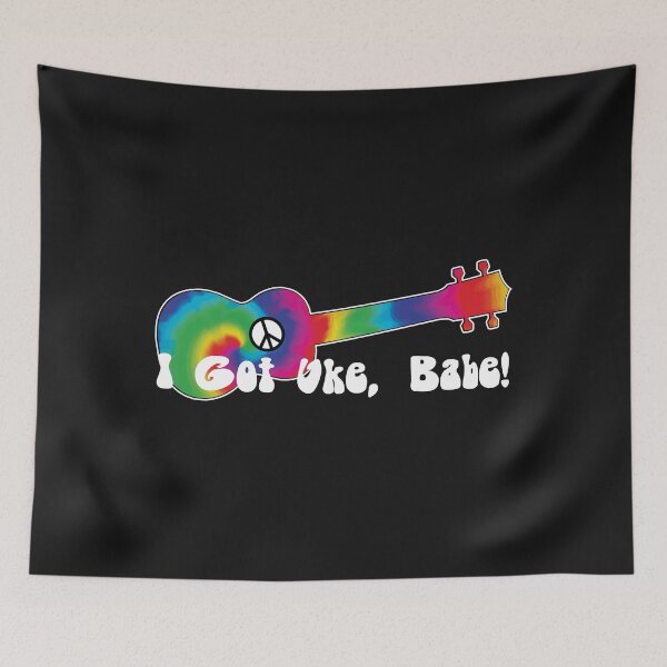 Item preview, I Got Uke Babe Funny Hippie Ukulele  designed and sold by JodyLamp.