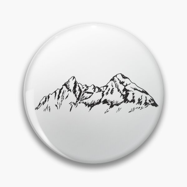 Item preview, Watzmann Mountain Mount Hiking line art sunset  designed and sold by TRIBExSPACE.