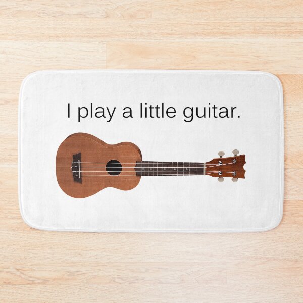 Item preview, I Play a Little Guitar Funny Pun Ukulele Player Gift  designed and sold by JodyLamp.
