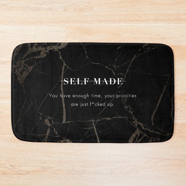Item preview, Motivational Hustler / Entrepreneur Quote on Black Gold Marble - You have enough time, your priorities are just f*cked up  designed and sold by LaceySkies.