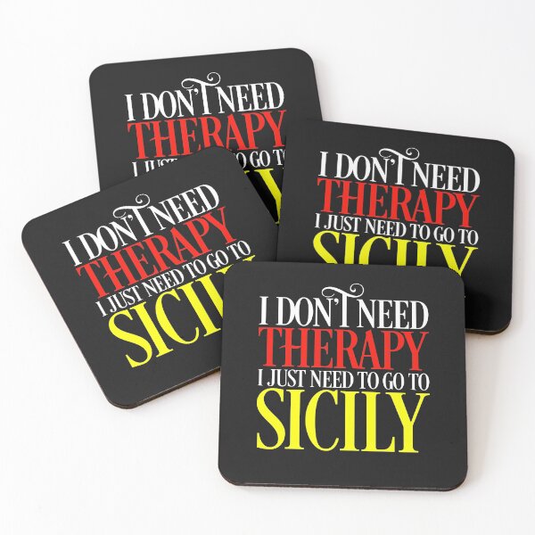 Item preview, Sicilian  Flag  I Don't Need Therapy I Just Need to Go to Sicily  designed and sold by obedtheartist.