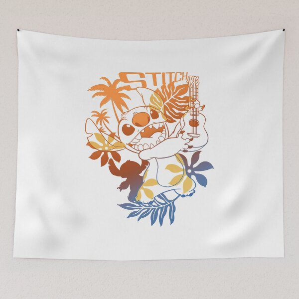 Item preview, Lilo & Stitch Ukulele Floral Mashup designed and sold by JodyLamp.