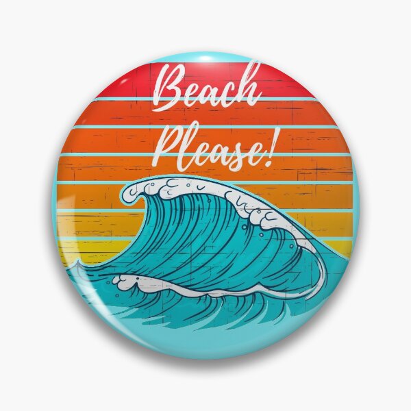Item preview, Beach Please (with retro sunset.) designed and sold by CristalleLisa.