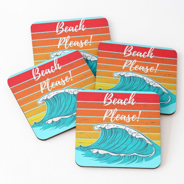 Item preview, Beach Please (with retro sunset.) designed and sold by CristalleLisa.