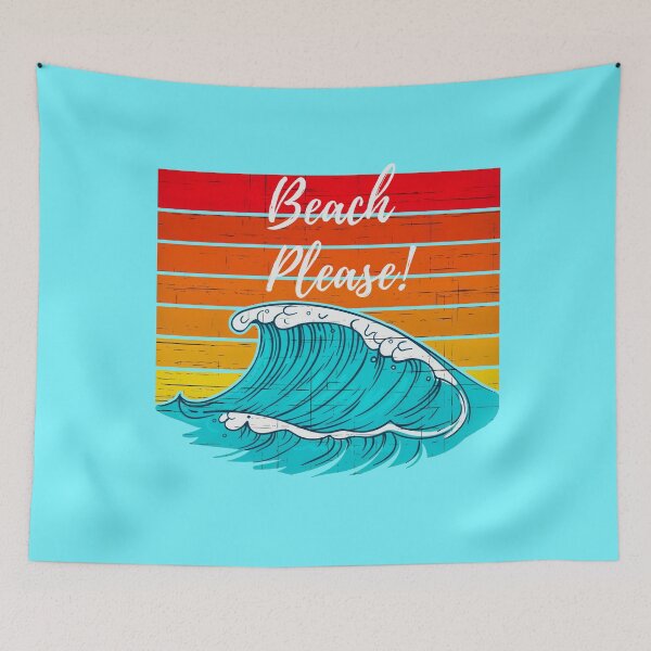 Item preview, Beach Please (with retro sunset.) designed and sold by CristalleLisa.