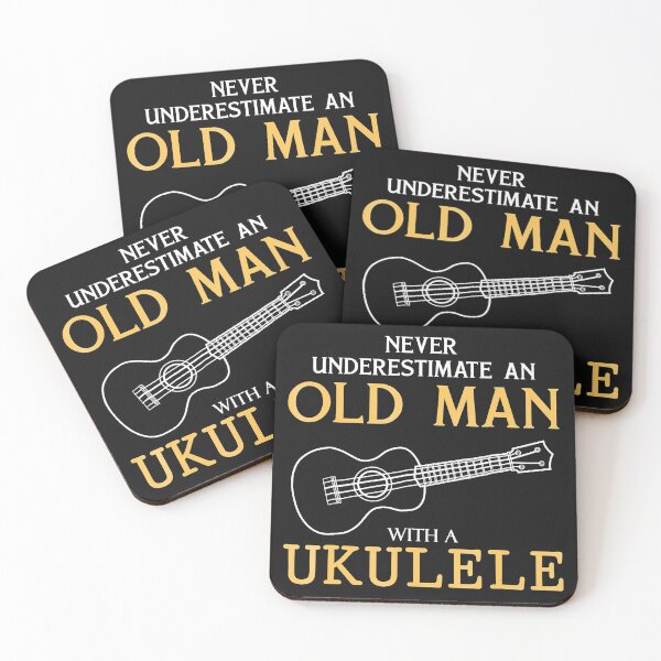 Item preview, Never Underestimate an Old Man with an ukulele  designed and sold by JodyLamp.