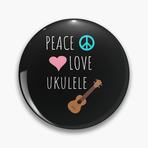 Item preview, Peace Love Ukulele Music Hawaiian Musician Gift  designed and sold by JodyLamp.