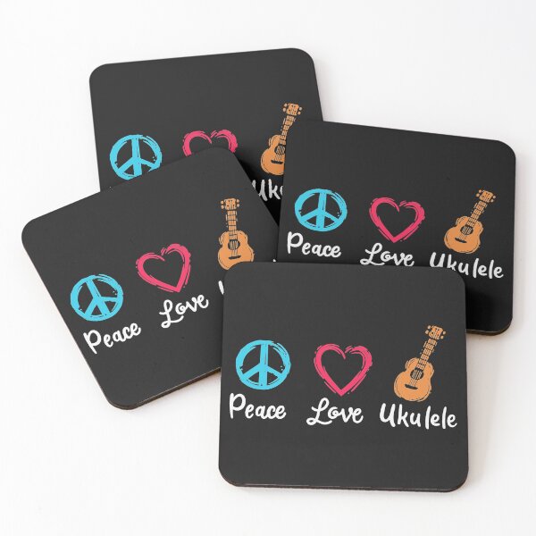 Item preview, Peace Love Ukulele  designed and sold by JodyLamp.