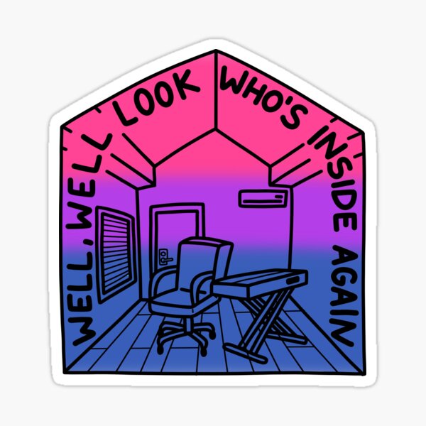 Item preview, Well, Well look who's inside again- Bo Burnham INSIDE Bi Pride Flag designed and sold by VioletRae.