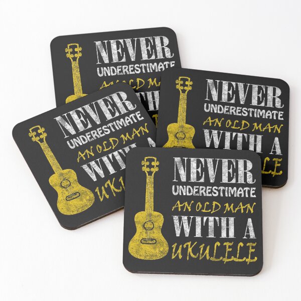 Item preview, Never underestimate an old man with a ukulele  designed and sold by JodyLamp.