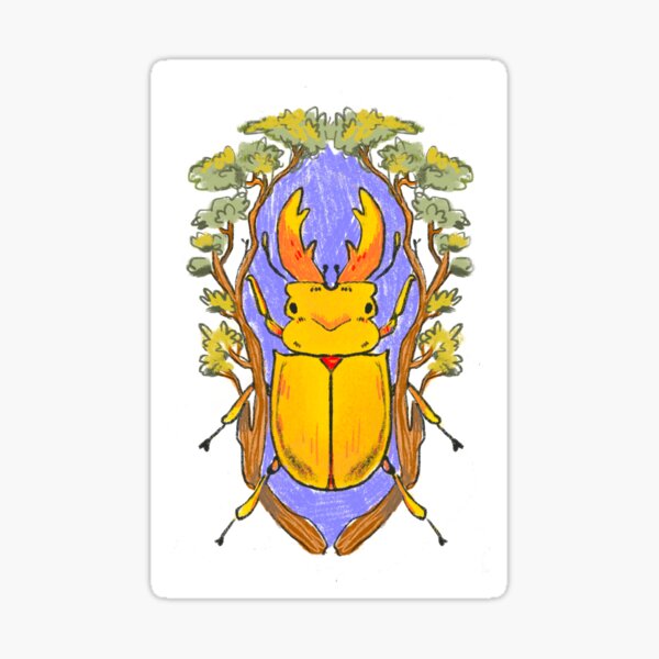 Stag Beetle Sticker