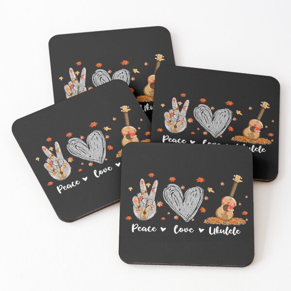 Item preview, Peace Love Ukulele Hawaiian Ukelele Uke Guitar Players  designed and sold by JodyLamp.