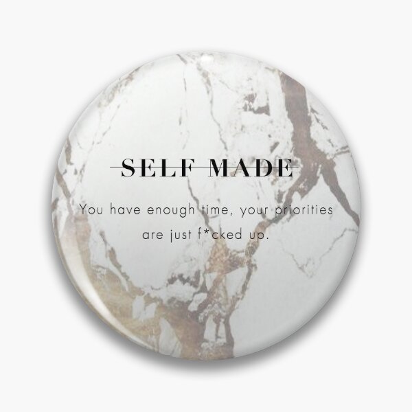 Item preview, Motivational Hustler / Entrepreneur Quote on White Gold Marble - You have enough time, your priorities are just f*cked up  designed and sold by LaceySkies.
