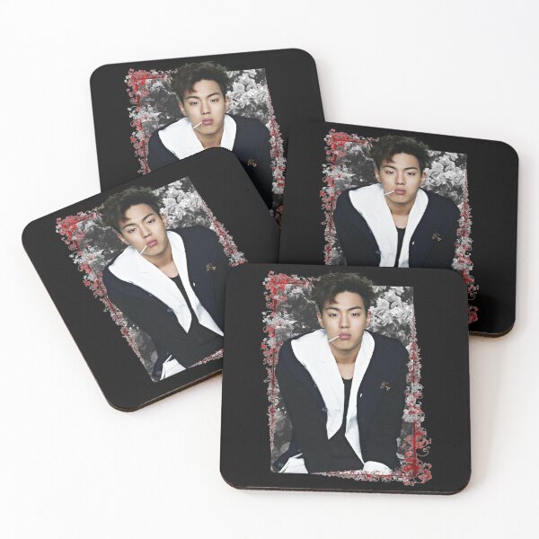 Item preview, Son Hyunwoo MONSTA X Shownu Korean Kpop Floral Design designed and sold by Piosenka Art.