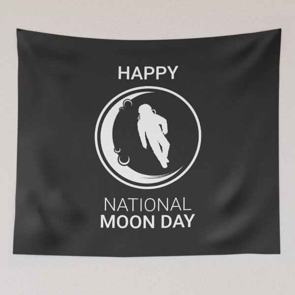 Item preview, Happy National Moon Day designed and sold by Dreaming-Anmi.