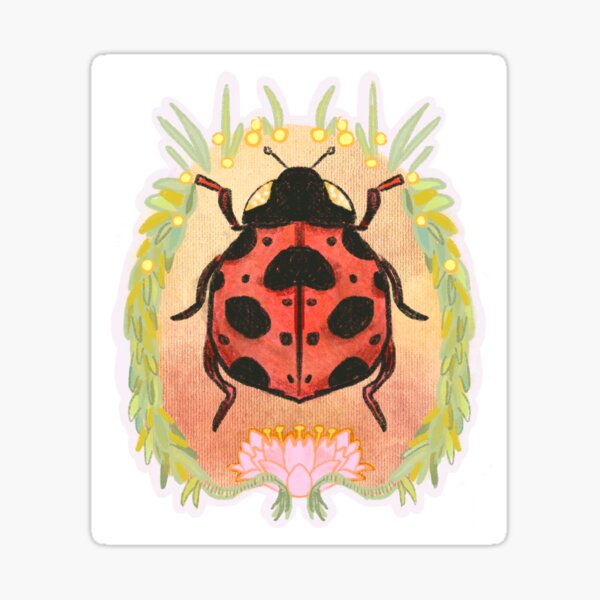 Ladybug Emblem Sticker
