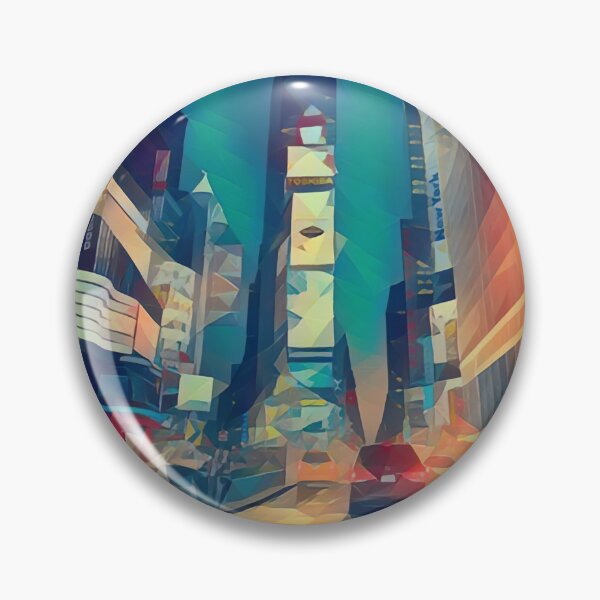 Item preview, Times Square, New York City - Low Poly Art - MM0015LPAD1 designed and sold by MktngMultiverse.