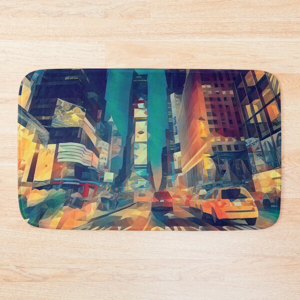 Item preview, Times Square, New York City - Low Poly Art - MM0015LPAD1 designed and sold by MktngMultiverse.